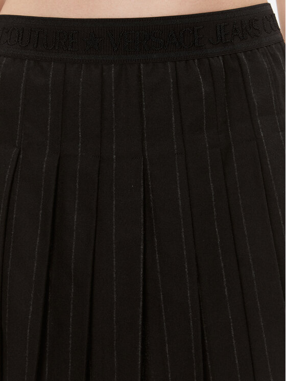 Versace Jeans Couture Versace Jeans Couture Spódnica plisowana 75HAE800 Czarny Regular Fit