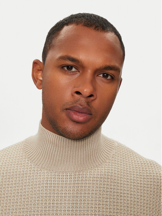 BOSS Boss Rollkragenpullover H-Emaurelio 50526833 Beige Regular Fit