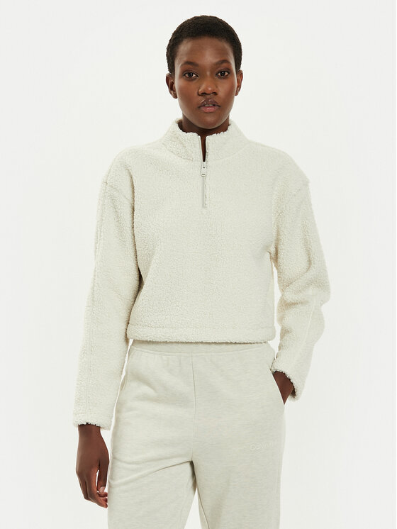 Calvin Klein Performance Mikina 00GWF4W307 Béžová Regular Fit