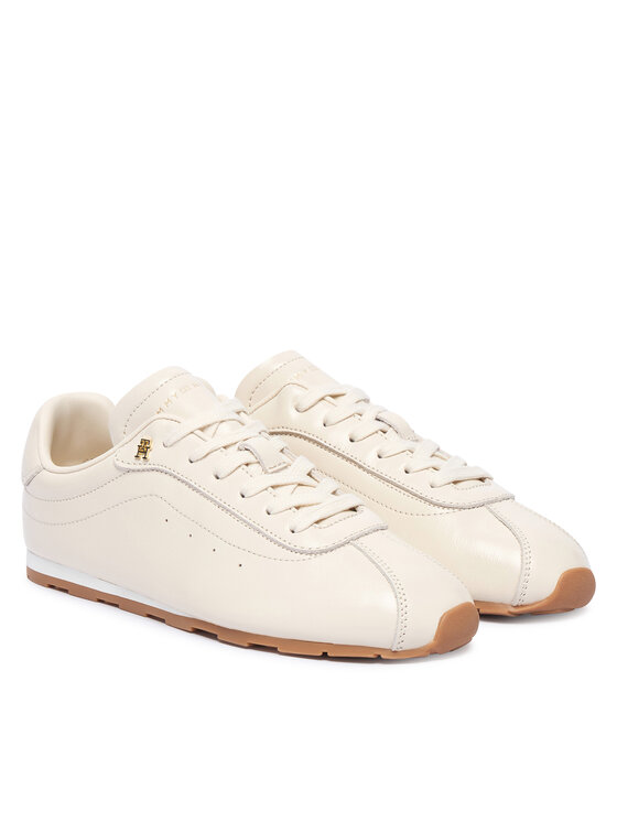 Tommy Hilfiger Tommy Hilfiger Сникърси Bella Sneaker Leather FW0FW09495 Кремав