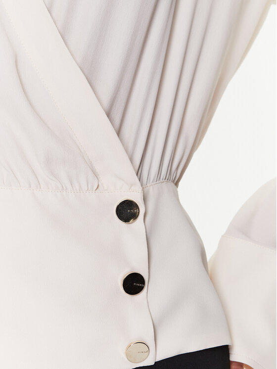 PINKO Pinko Särkpluus Bravo 101141 8889 Ekrüüvärv Regular Fit