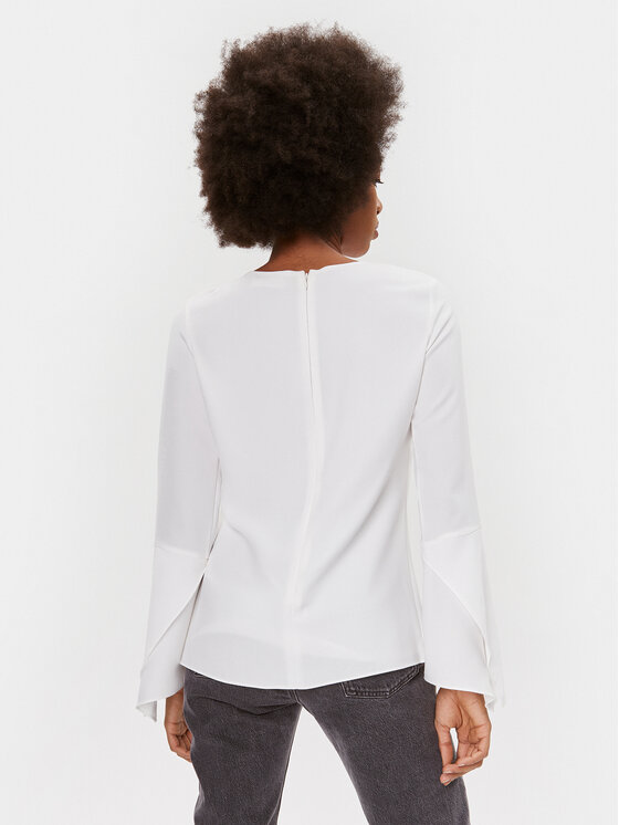 DKNY DKNY Blūze UI3T2180 Écru Regular Fit