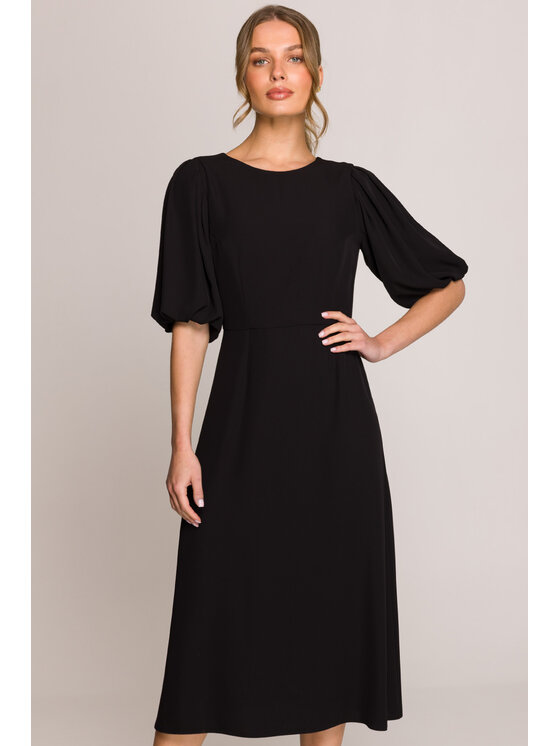 Stylove Stylove Večerní šaty S399 Černá Premium Fit