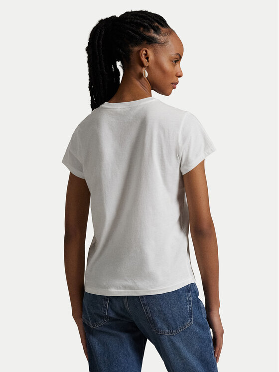 Polo Ralph Lauren Polo Ralph Lauren Marškinėliai 211898698005 Balta Regular Fit