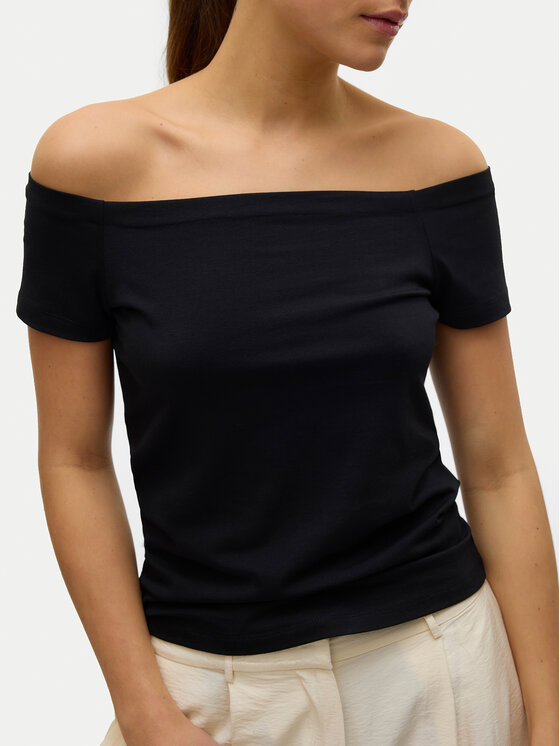 Vero Moda Vero Moda Bluzka Panda 10325598 Czarny Regular Fit