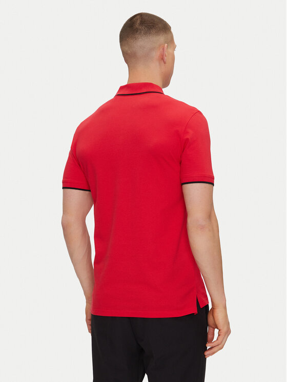 HUGO HUGO Polo Dinoso222 50467344 Czerwony Slim Fit