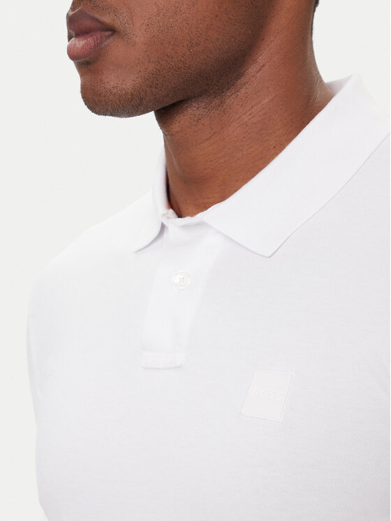 BOSS Boss Polo majica Passenger 50507803 Bela Slim Fit