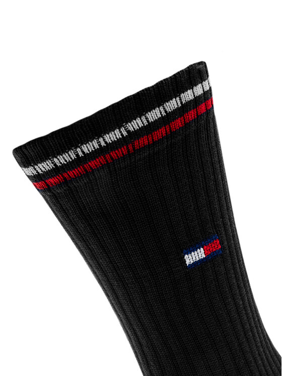 Tommy Hilfiger Tommy Hilfiger Dlhé ponožky 701228176 Čierna