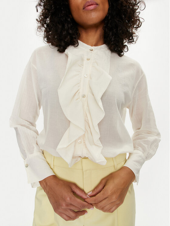 Dixie Dixie Hemd C239J017A Écru Regular Fit
