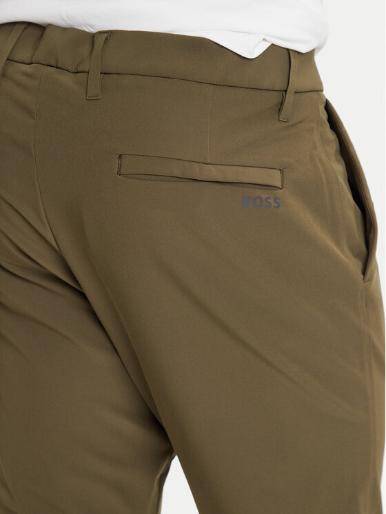 BOSS BOSS Auduma bikses T_Commuter 50534303 Zaļš Slim Fit