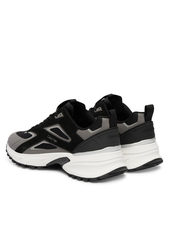 Calvin Klein Calvin Klein Laisvalaikio batai Hike Runner Ck Stripe Mix Ny-Su HM0HM02220 Juoda