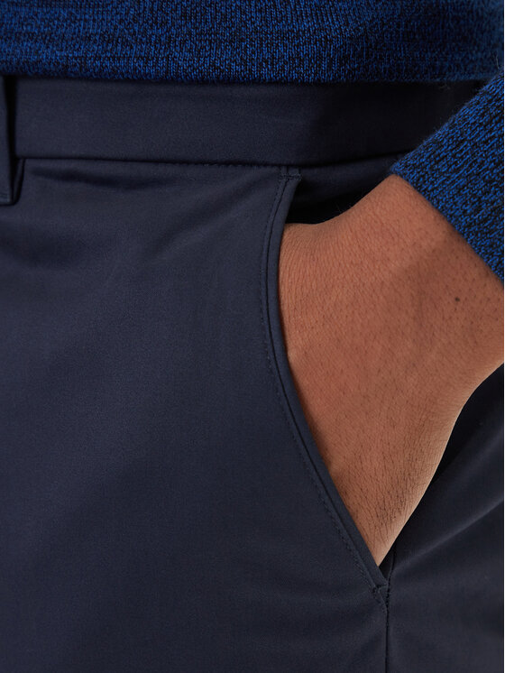 Calvin Klein Calvin Klein Chino hlače LV04LD613G Mornarsko modra Slim Fit