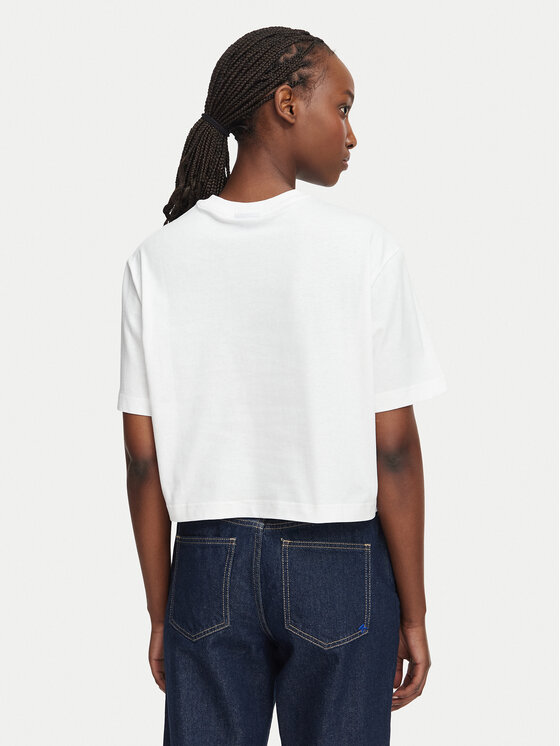 Karl Lagerfeld Jeans Karl Lagerfeld Jeans Póló B3W17022 Fehér Boxy Fit