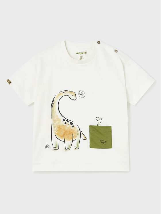 Mayoral Mayoral T-Shirt 1027 Bílá Regular Fit
