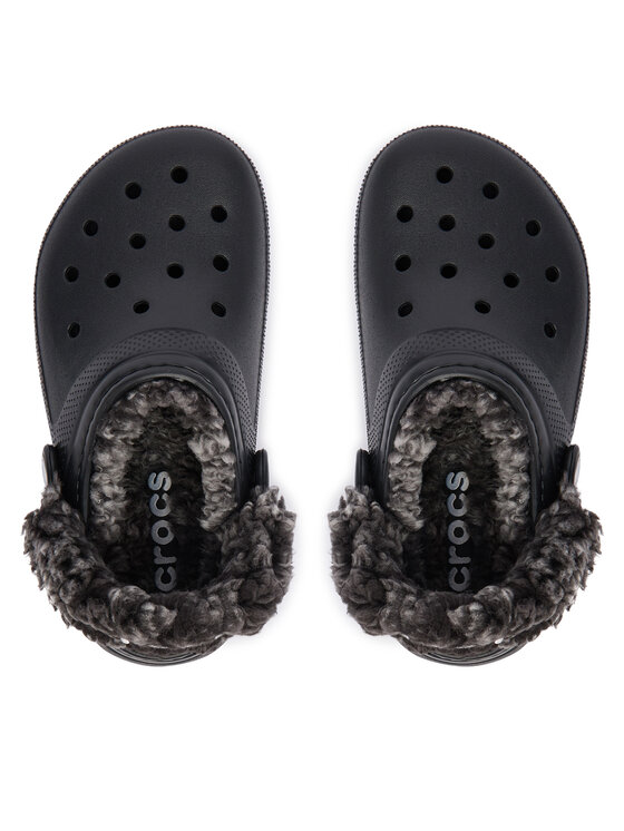 Crocs Crocs Παντόφλες Classic Fleece Lined Clog K 212856 Μαύρο