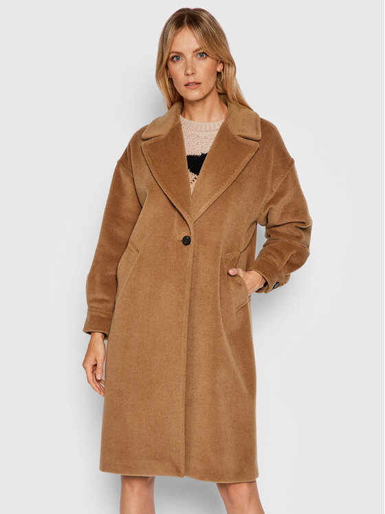 Marella Marella Gyapjú kabát Azzorre 30160616 Barna Regular Fit
