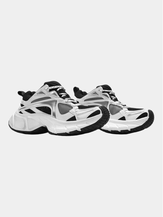 MADE BY SOCIETY MADE BY SOCIETY Sneakersy MBS 01 Neutral Black W - I15929 Biały