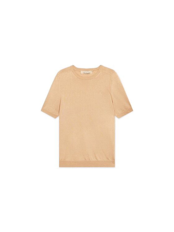 Trussardi Trussardi Sweter M0618000066N012 Kremowy Regular Fit