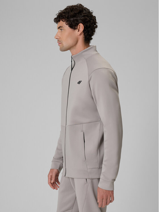 4F 4F Bluza techniczna CORE SYSTEM Szary Regular Fit