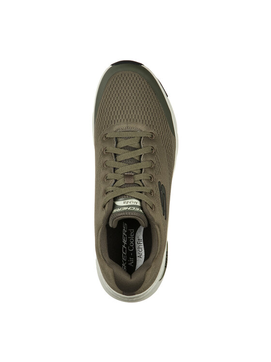 Skechers Skechers Sneakersy 232040-OLV Zielony ciemny