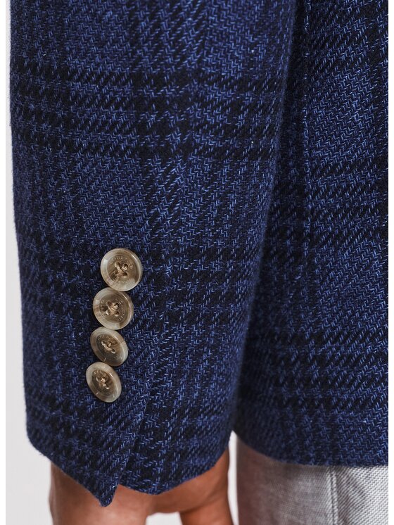 Pako Lorente Pako Lorente Marynarka P26SF-3X-022 Granatowy Slim Fit