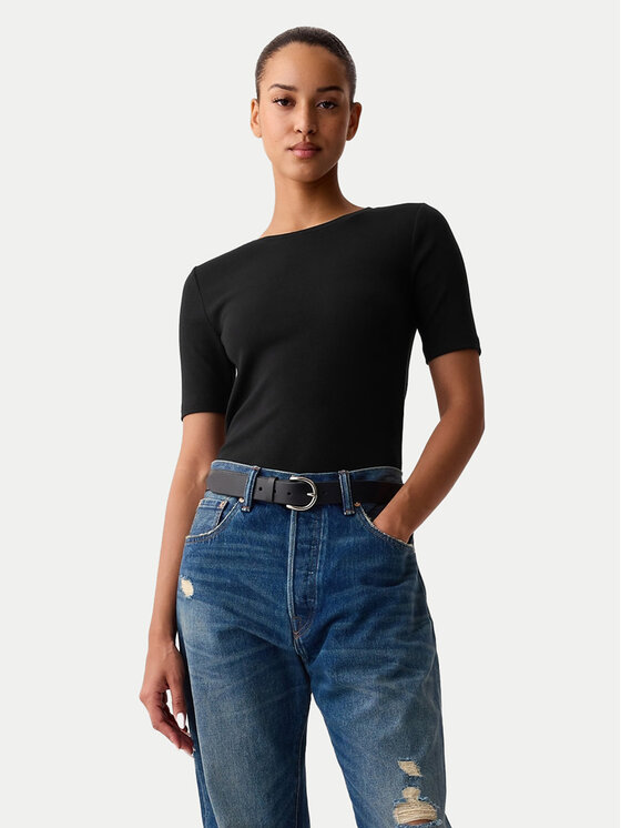 Gap Gap Tricou 540635-01 Negru Slim Fit