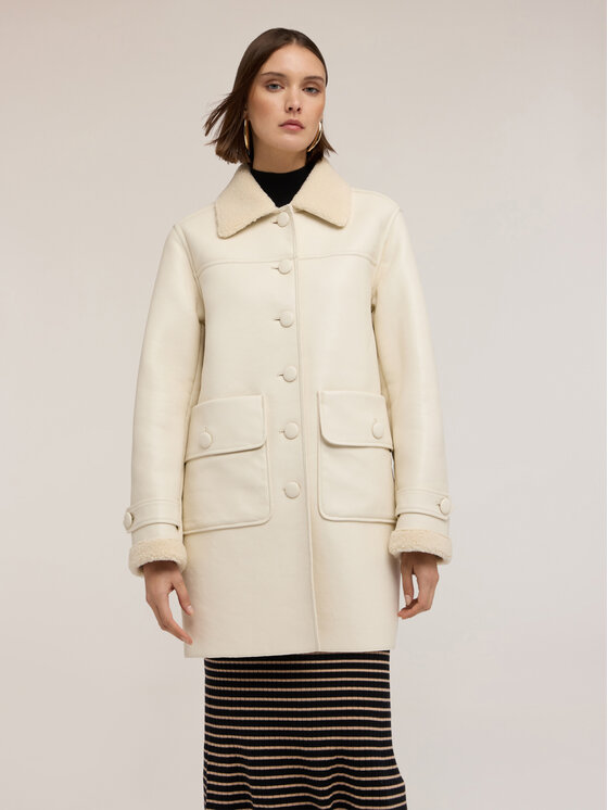 Motivi Motivi Pelliccia 8632Q100234N011 Bianco Regular Fit