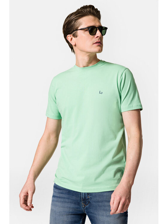 Lancerto Lancerto T-Shirt Linus TS073123000027 Zielony Regular Fit