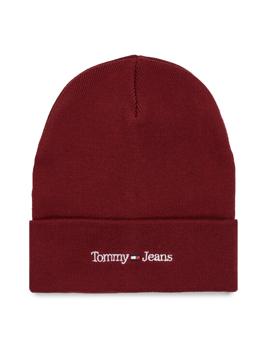 Tommy Jeans Cepure Tjm Sport Beanie AM0AM11016 Sarkans