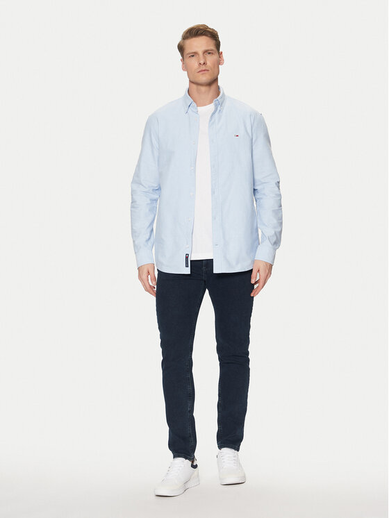 Tommy Jeans Tommy Jeans Koszula Oxford DM0DM20667 Błękitny Regular Fit