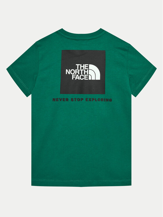 The North Face The North Face Majica Redbox NF0A89VT Zelena Regular Fit