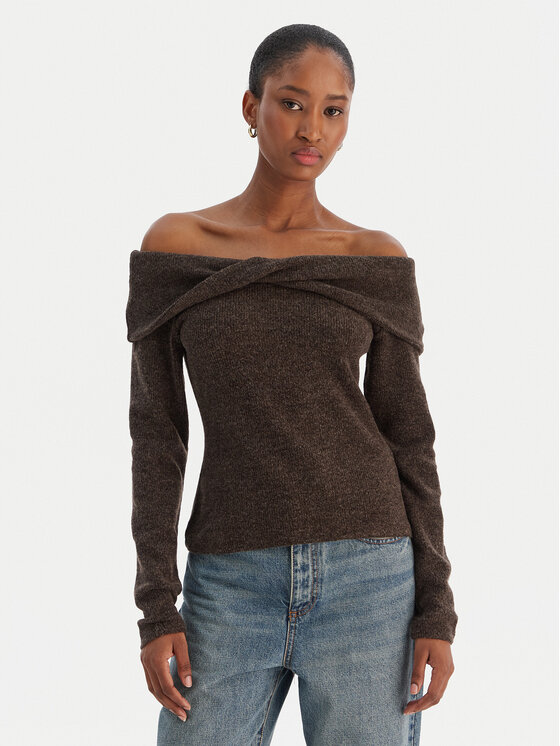Vero Moda Vero Moda Sveter Kaia 10333298 Hnedá Regular Fit