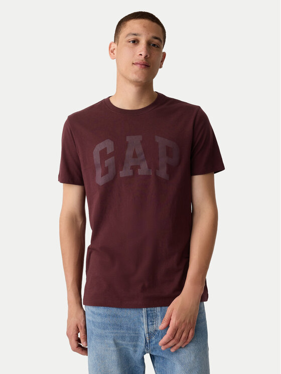 Gap Majica 856659-17 Bordo Rdeča Regular Fit