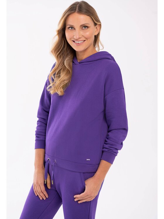 Volcano Volcano Bluza B-MORE Fioletowy Regular Fit