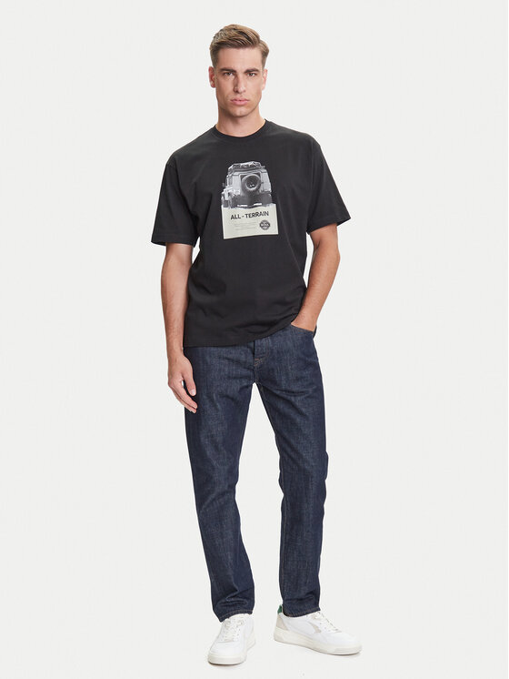 BOSS BOSS Tričko Te_Wagon 50546958 Čierna Relaxed Fit