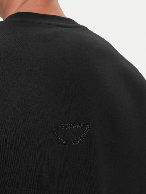 adidas adidas Majica dugih rukava Embroidered IS2035 Crna Loose Fit