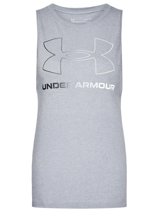 Under Armour Under Armour Top Sportstyle Graphic Tank 1356297 Szary Regular Fit