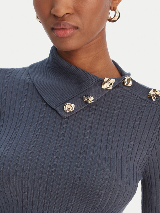 Guess Guess Пуловер W6RR07 Z2YK2 Син Regular Fit