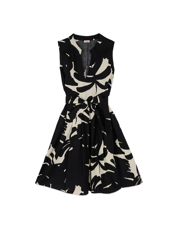 Oltre Oltre Vestito da giorno 7007R005107N0Z3 Nero Flare Fit