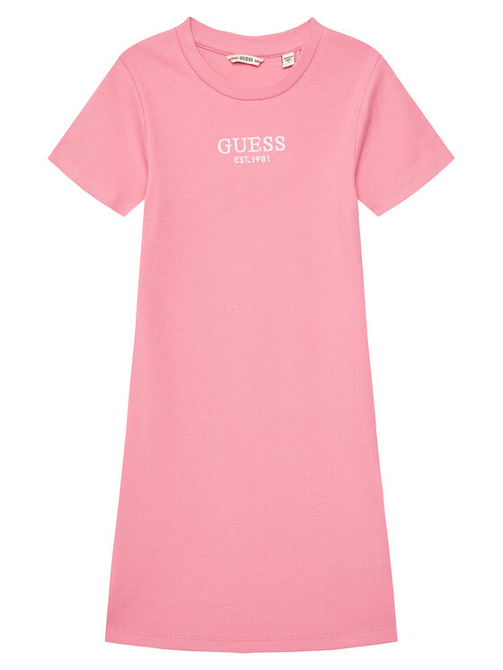 Guess Guess Haljina za svaki dan J5YK11 KBZP4 Ružičasta Regular Fit