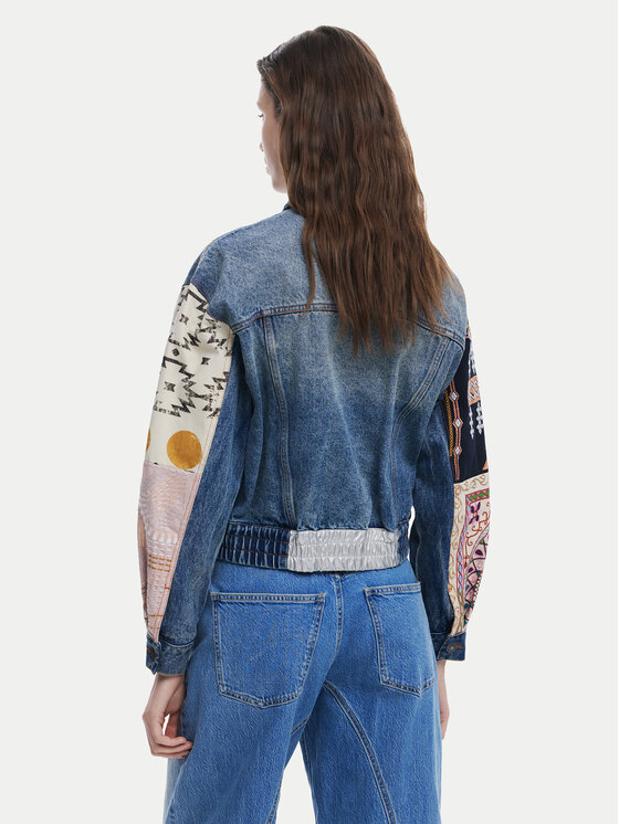 Desigual Desigual Geacă de blugi Cassid 25SWED59 Albastru Regular Fit
