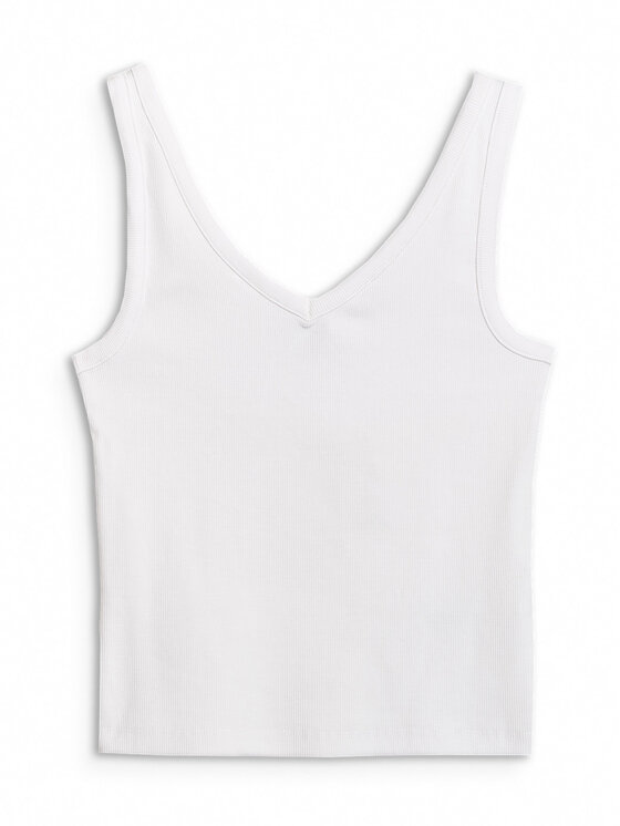4F 4F Tank top PREMIUM CLUB Biały Slim Fit