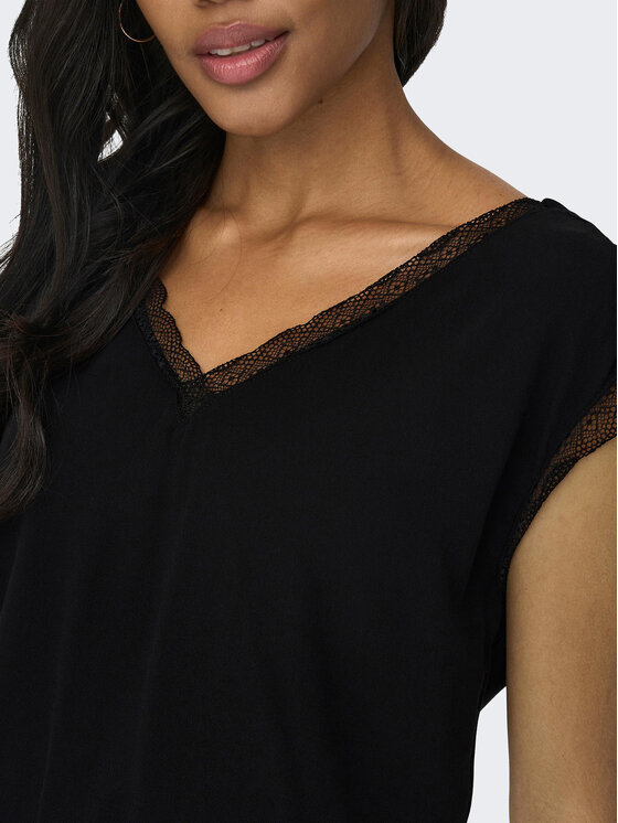 ONLY ONLY Blúz 15252241 Fekete Regular Fit