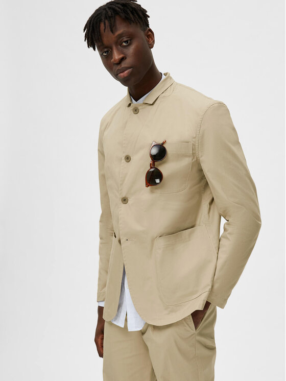 Selected Homme Selected Homme Sakko 16088513 Beige Regular Fit