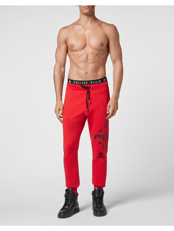 PHILIPP PLEIN PHILIPP PLEIN Jogger nohavice 3901 Červená Jogger Fit