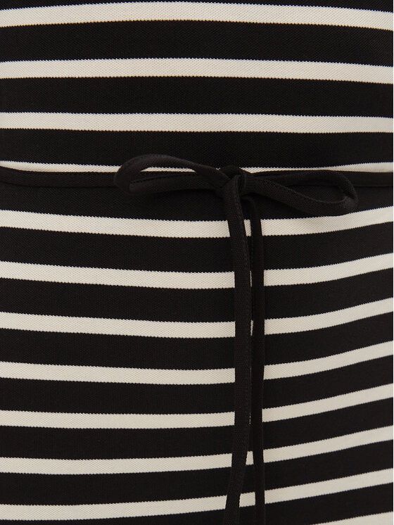 Tommy Hilfiger Tommy Hilfiger Vsakodnevna obleka Reg Breton Midi Polo Dress Ss WW0WW42030 Črna Regular Fit