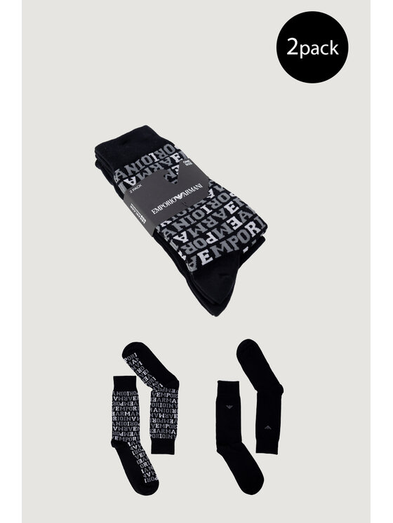 Emporio Armani Underwear Emporio Armani Underwear Κάλτσες μακριές 2PACK Μαύρο