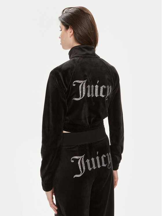 Juicy Couture Juicy Couture Світшот Tasha JCWCT24306 Чорний Slim Fit