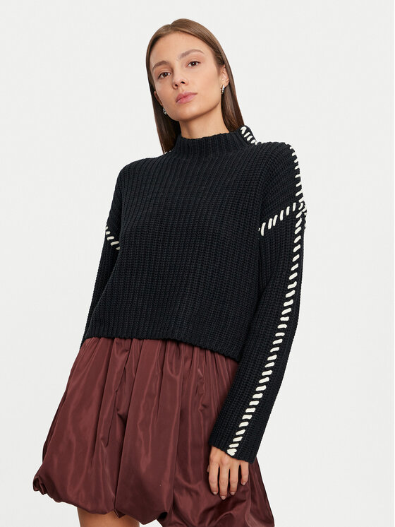 Vero Moda Vero Moda Pullover New Cream 10313514 Schwarz Loose Fit