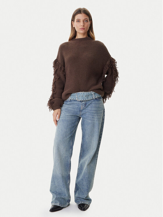 ONLY ONLY Sweter Molly 15363467 Brązowy Regular Fit